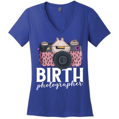 Photography Newborn Photographer Birth Photographer Cute Gift Women's V-Neck T-Shirt