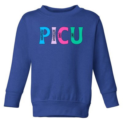 Picu Nurse Picu Nursing Pediatric Icu Nurse Gift Toddler Sweatshirt