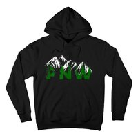 Pacific Northwest PNW Pine Trees Mountains Gift Hoodie