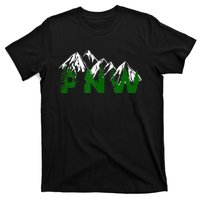 Pacific Northwest PNW Pine Trees Mountains Gift T-Shirt