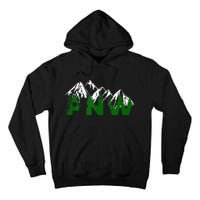 Pacific Northwest PNW Pine Trees Mountains Gift Tall Hoodie