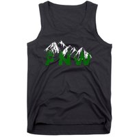 Pacific Northwest PNW Pine Trees Mountains Gift Tank Top