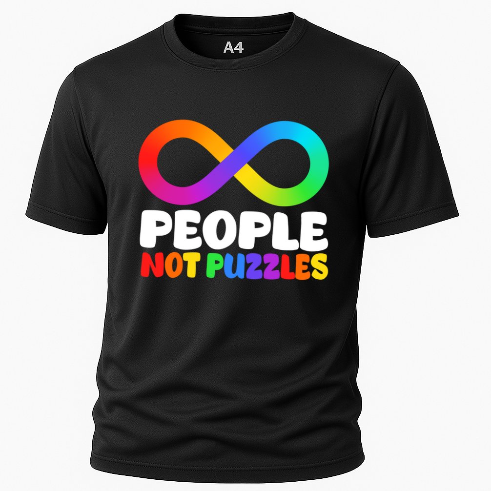 People Not Puzzles Autism Awareness Cooling Performance Crew T-Shirt