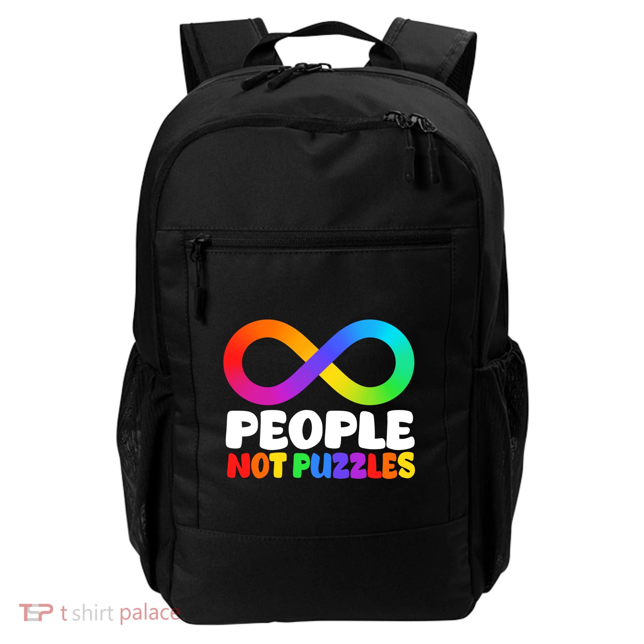 People Not Puzzles Autism Awareness Daily Commute Backpack