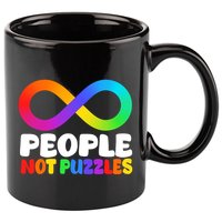 People Not Puzzles Autism Awareness 11oz C Handle Ceramic Mug