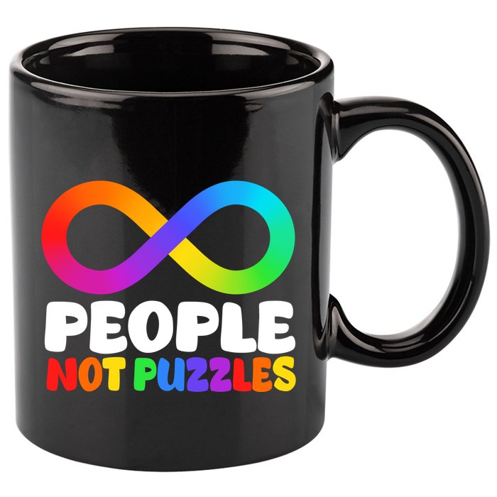 People Not Puzzles Autism Awareness 11oz C Handle Ceramic Mug