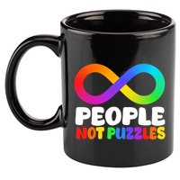 People Not Puzzles Autism Awareness 11oz C Handle Ceramic Mug