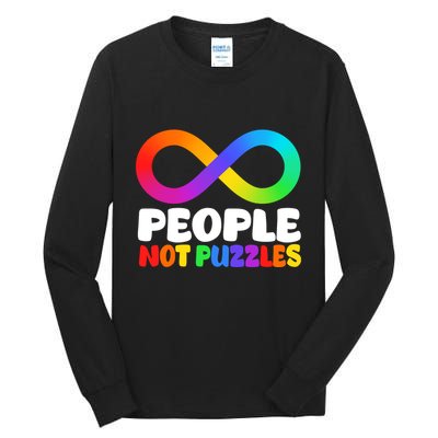 People Not Puzzles Autism Awareness Tall Long Sleeve T-Shirt