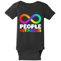 People Not Puzzles Autism Awareness Baby Bodysuit