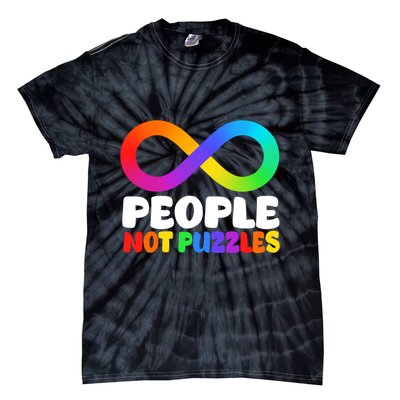 People Not Puzzles Autism Awareness Tie-Dye T-Shirt