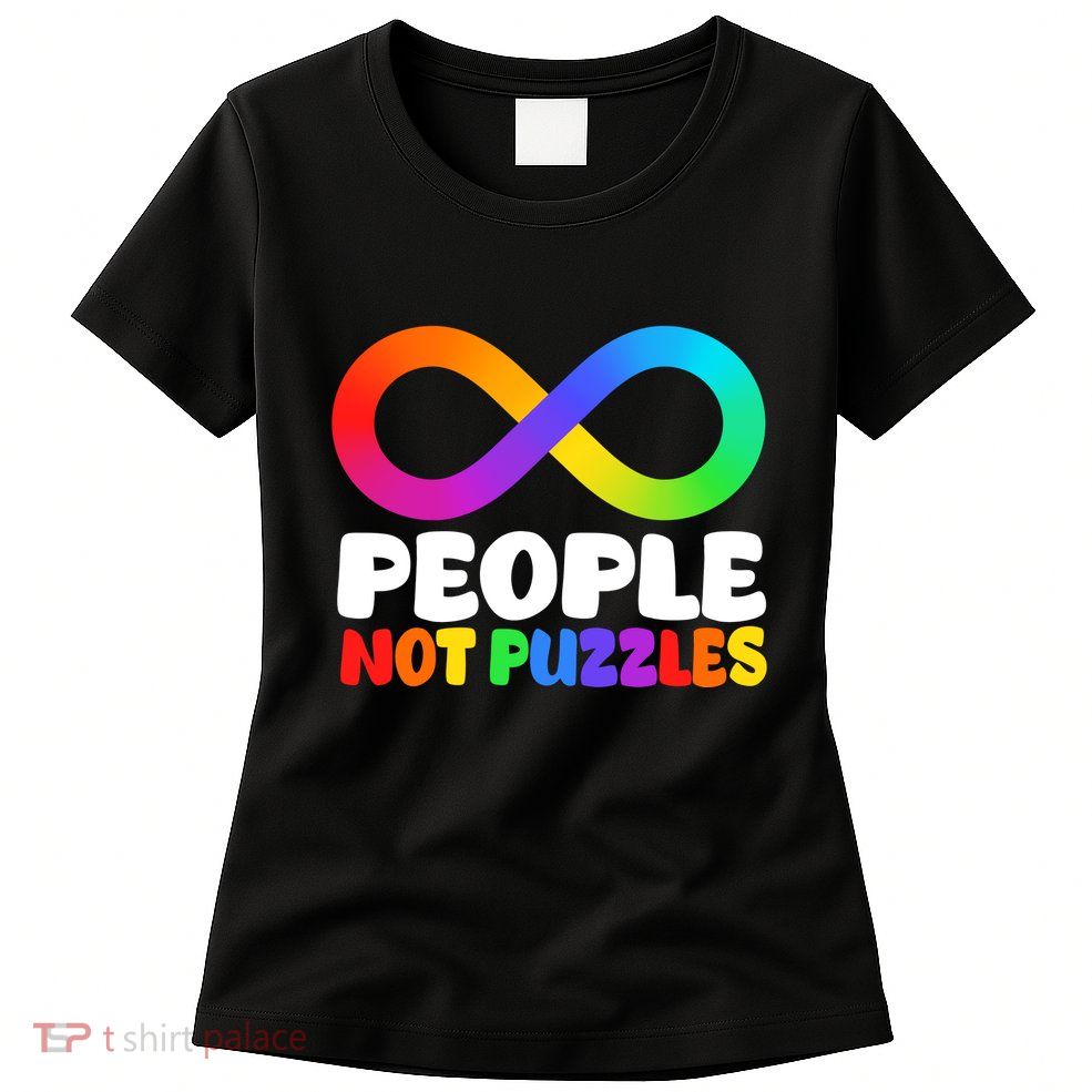 People Not Puzzles Autism Awareness Womens T-Shirt
