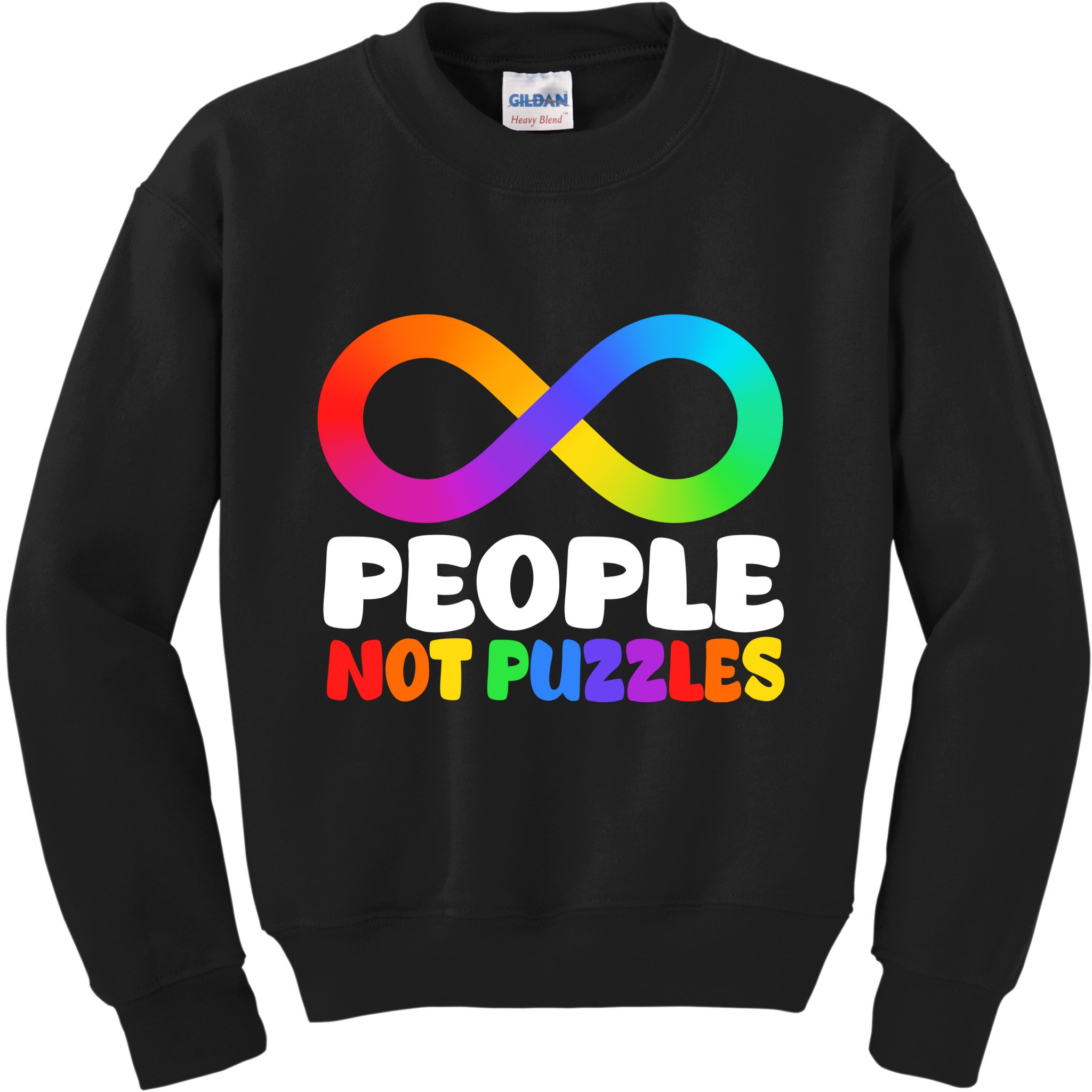 People Not Puzzles Autism Awareness Kids Sweatshirt