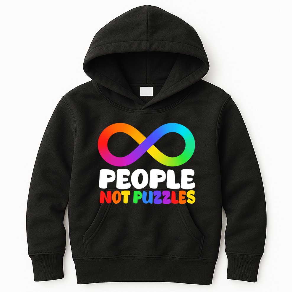 People Not Puzzles Autism Awareness Kids Hoodie