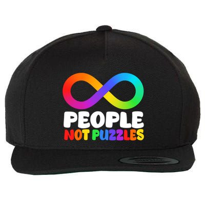 People Not Puzzles Autism Awareness Wool Snapback Cap
