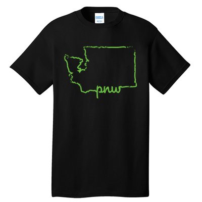 Pacific Northwest Pnw State Of Washington Sounders Pride Tall T-Shirt