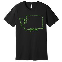 Pacific Northwest Pnw State Of Washington Sounders Pride Premium T-Shirt