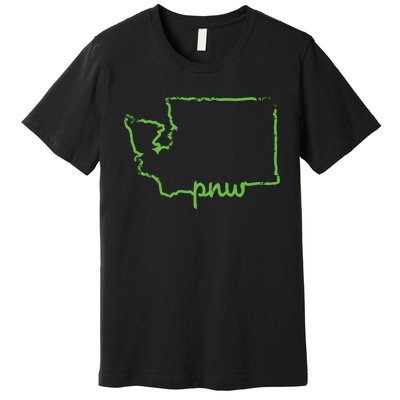 Pacific Northwest Pnw State Of Washington Sounders Pride Premium T-Shirt