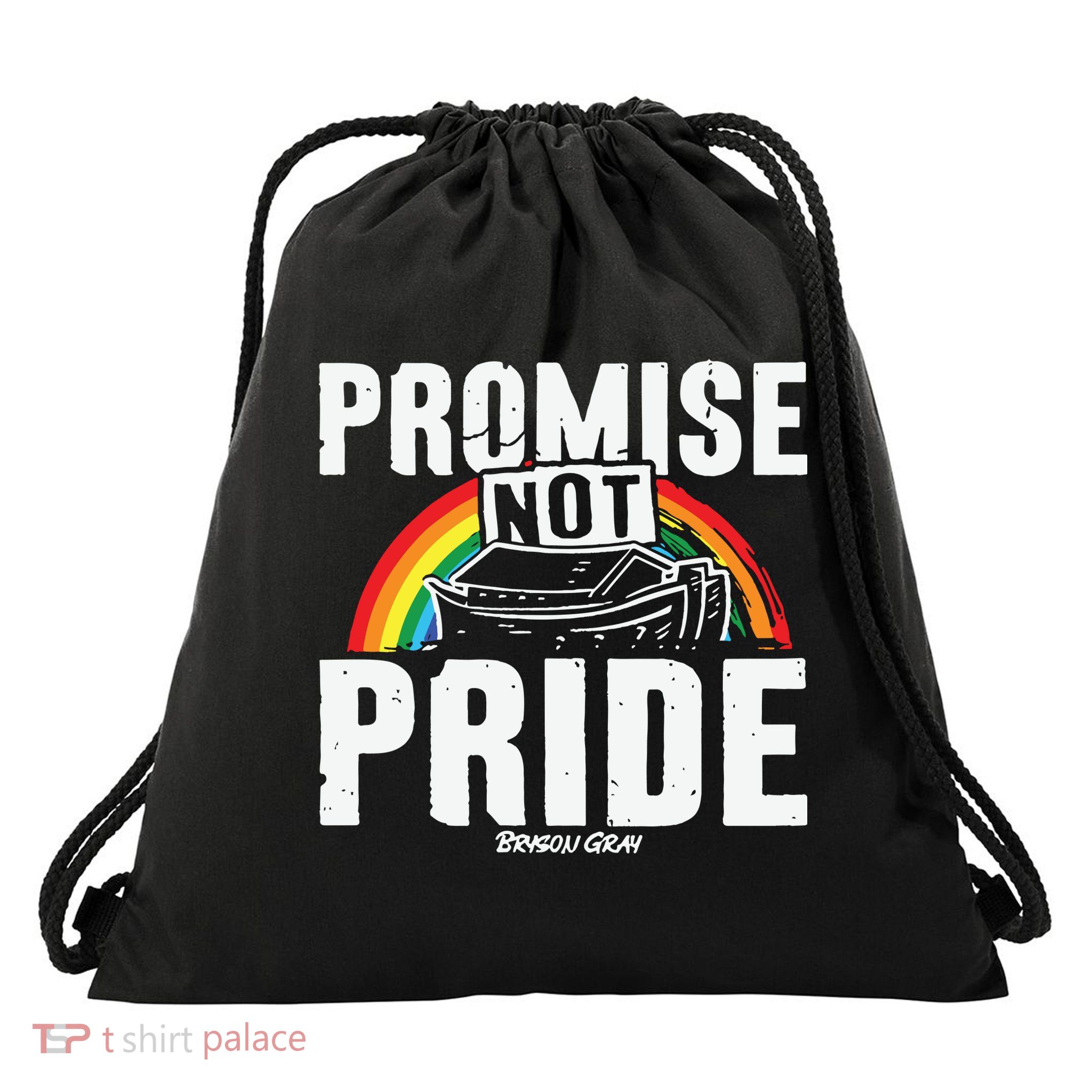 Promise Not Pride Drawstring Bag