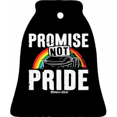 Promise Not Pride Ceramic Bell Ornament