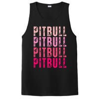 Personalized Name Pitbull I Love Pitbull Vintage PosiCharge Competitor Tank