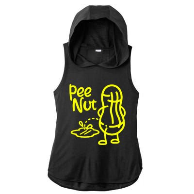 Pee Nut Peenut Peanut Socket Ladies PosiCharge Tri-Blend Wicking Draft Hoodie Tank