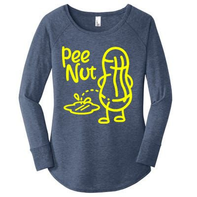 Pee Nut Peenut Peanut Socket Women's Perfect Tri Tunic Long Sleeve Shirt