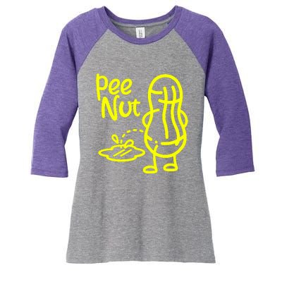 Pee Nut Peenut Peanut Socket Women's Tri-Blend 3/4-Sleeve Raglan Shirt