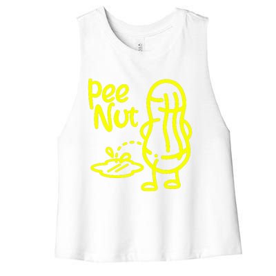 Pee Nut Peenut Peanut Socket Women's Racerback Cropped Tank