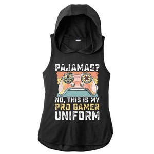 Pajamas No Pro Gamer Funny Video Games Teens Gaming Ladies PosiCharge Tri-Blend Wicking Draft Hoodie Tank