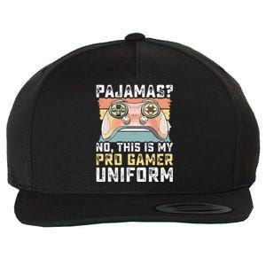 Pajamas No Pro Gamer Funny Video Games Teens Gaming Wool Snapback Cap