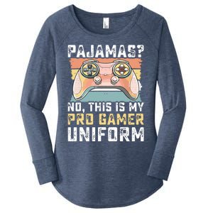 Pajamas No Pro Gamer Funny Video Games Teens Gaming Women's Perfect Tri Tunic Long Sleeve Shirt