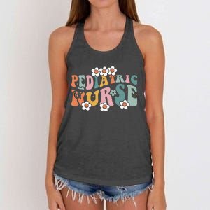 Pediatric Nurse PEDS Nursing School NICU Nurse RN Grad Women's Knotted Racerback Tank