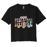 Pediatric Nurse PEDS Nursing School NICU Nurse RN Grad Women's Crop Top Tee