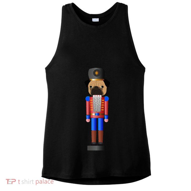 Pug Nutcracker Pets Soldier Dogs Lover Gift Ladies PosiCharge Tri-Blend Wicking Tank
