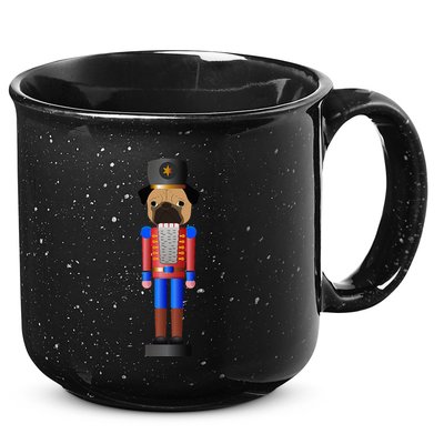 Pug Nutcracker Pets Soldier Dogs Lover Gift 15oz Campfire Ceramic Mug