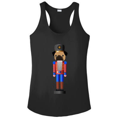 Pug Nutcracker Pets Soldier Dogs Lover Gift Ladies PosiCharge Competitor Racerback Tank