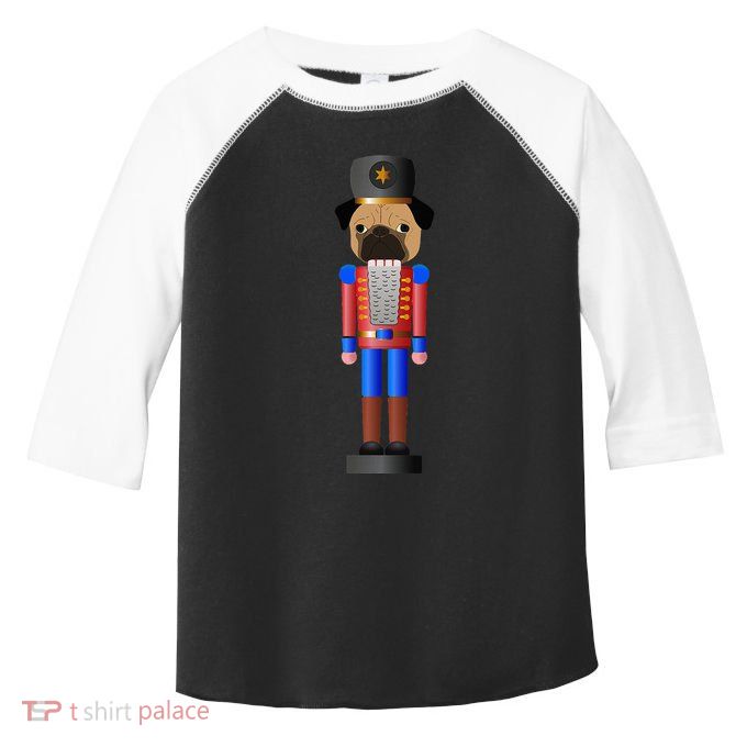 Pug Nutcracker Pets Soldier Dogs Lover Gift Toddler Fine Jersey T-Shirt