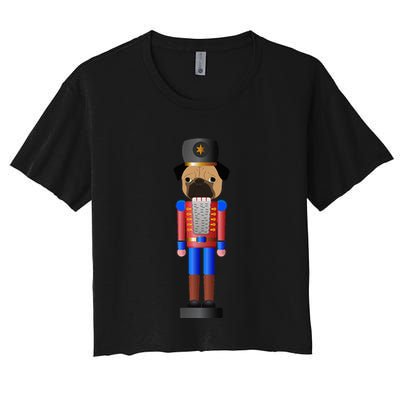 Pug Nutcracker Pets Soldier Dogs Lover Gift Crop Top