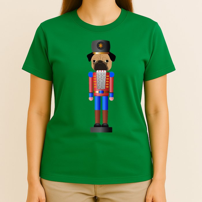 Pug Nutcracker Pets Soldier Dogs Lover Gift T-Shirt