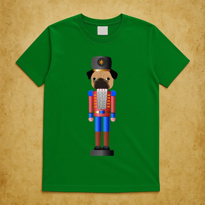 Pug Nutcracker Pets Soldier Dogs Lover Gift T-Shirt