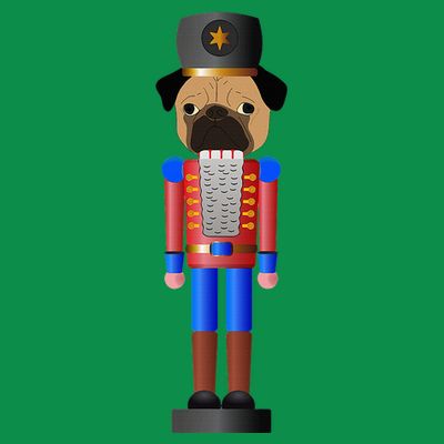 Pug Nutcracker Pets Soldier Dogs Lover Gift T-Shirt