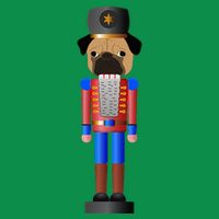 Pug Nutcracker Pets Soldier Dogs Lover Gift V-Neck T-Shirt