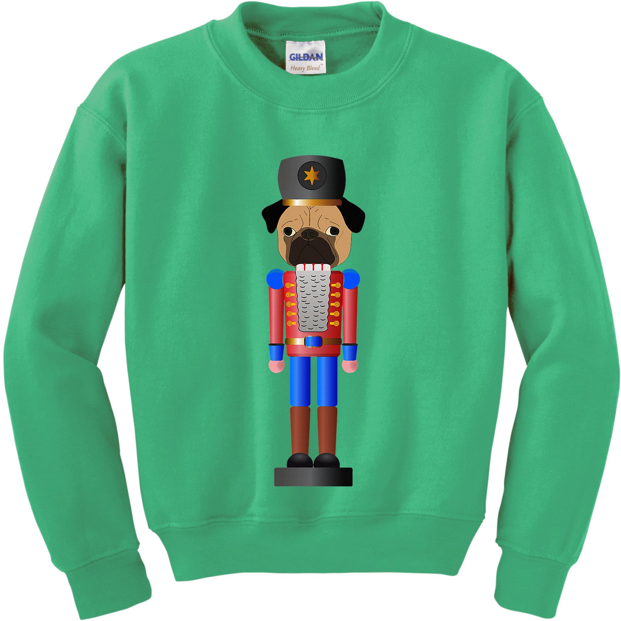Pug Nutcracker Pets Soldier Dogs Lover Gift Kids Sweatshirt