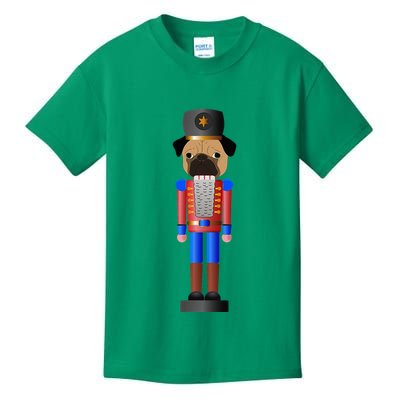 Pug Nutcracker Pets Soldier Dogs Lover Gift Kids T-Shirt