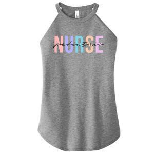 Pediatric Nurse Practitioner Peds Cool Gift Women’s Perfect Tri Rocker Tank