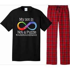 People Not Puzzles Autism Mom Mama Son Cool Gift Pajama Set