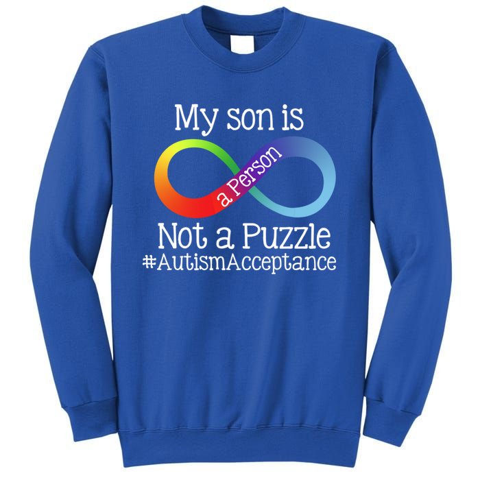 People Not Puzzles Autism Mom Mama Son Cool Gift Sweatshirt