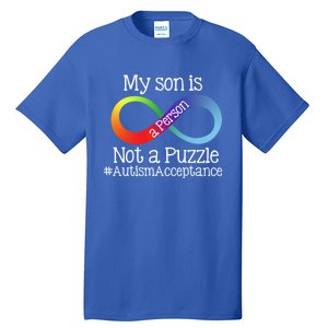 People Not Puzzles Autism Mom Mama Son Cool Gift Tall T-Shirt