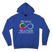 People Not Puzzles Autism Mom Mama Son Cool Gift Tall Hoodie