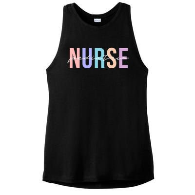 Pediatric Nurse Practitioner Peds Great Gift Ladies PosiCharge Tri-Blend Wicking Tank